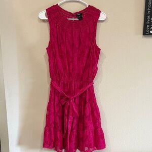 Simply Vera Vera Wang Fuchsia Sleeveless Midi Dress